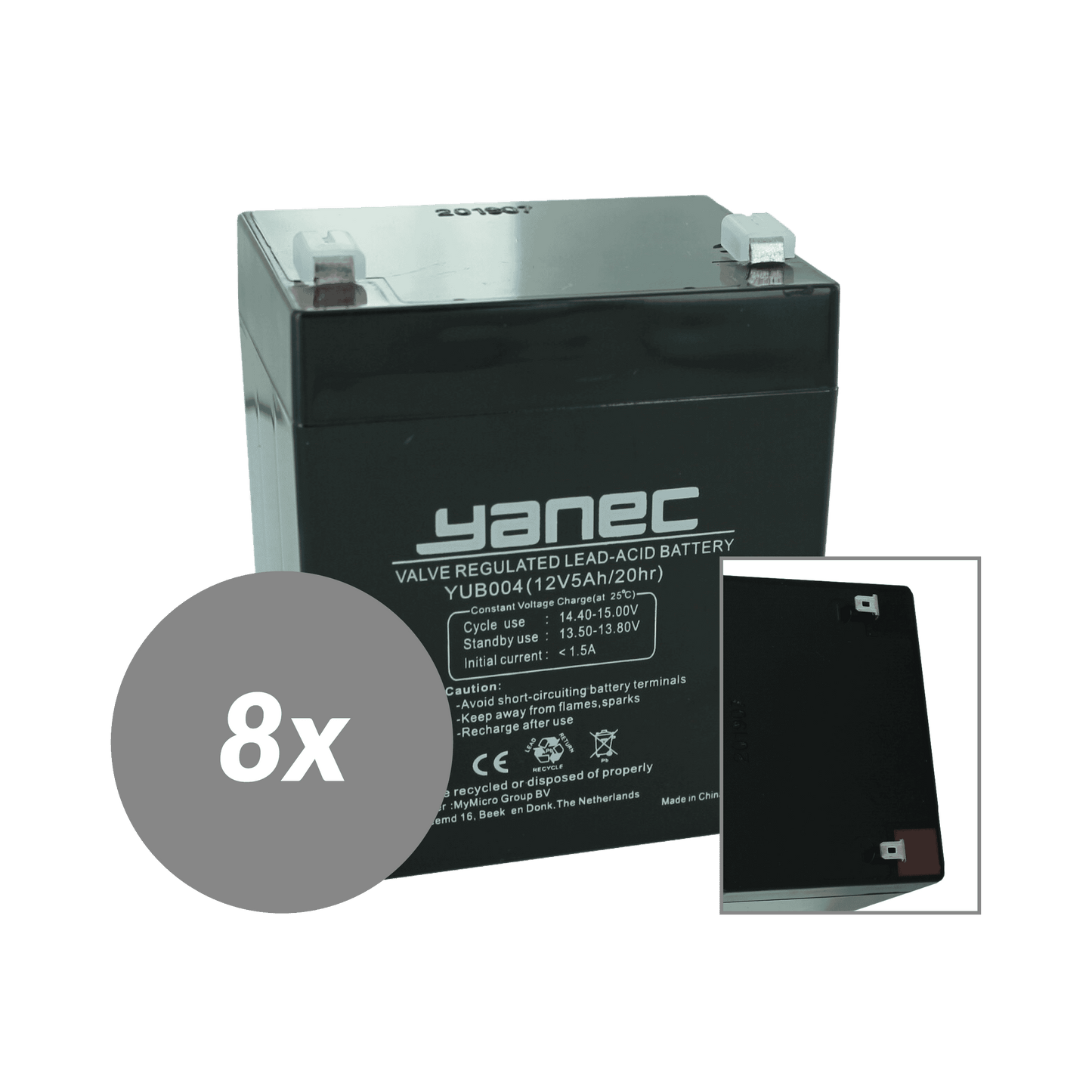 Yanec UPS Sostituzione della batteria Set RBC121 (Esc. Cavi)