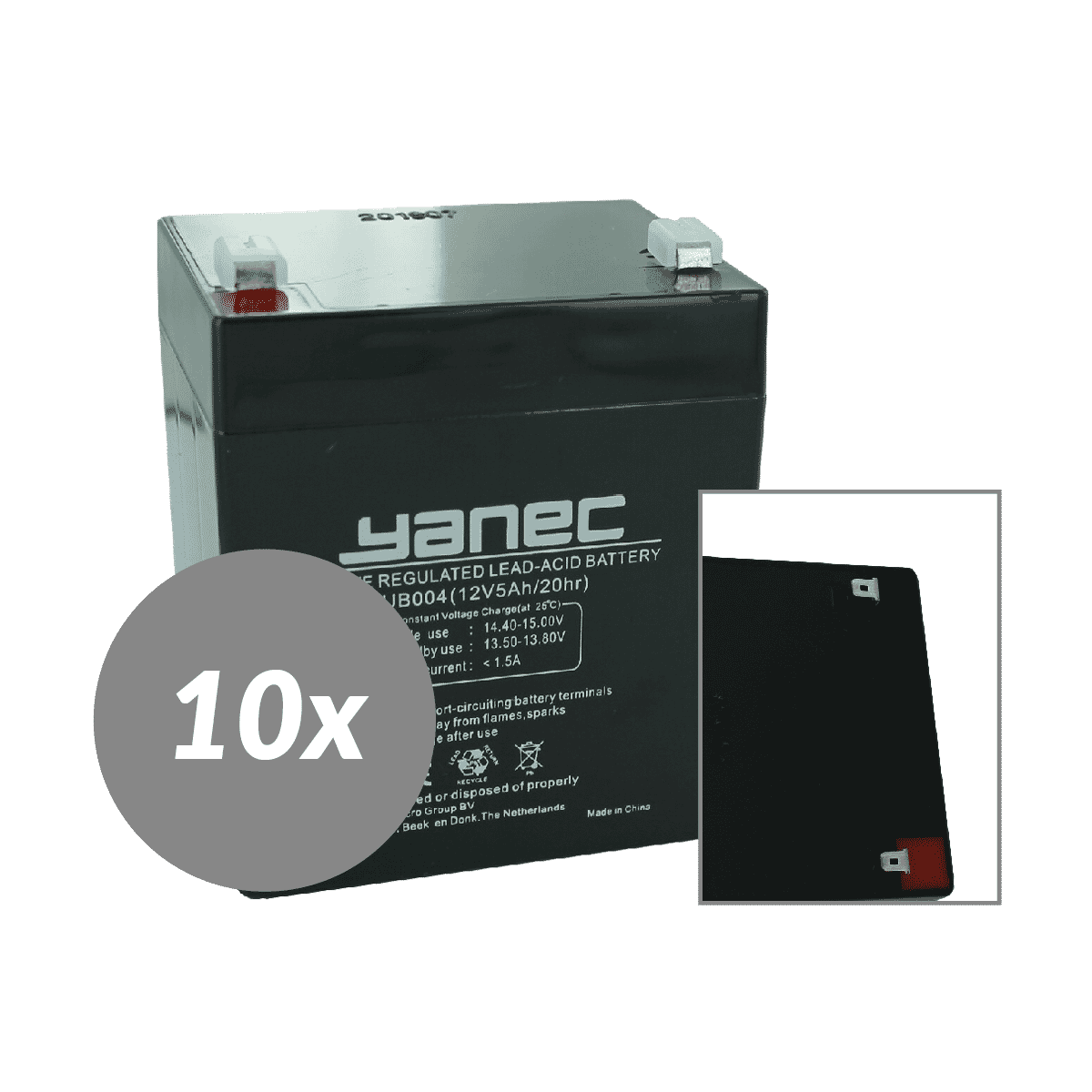 Conjunto de reemplazo de batería Yanec UPS RBC118J (Cables de exclusión)