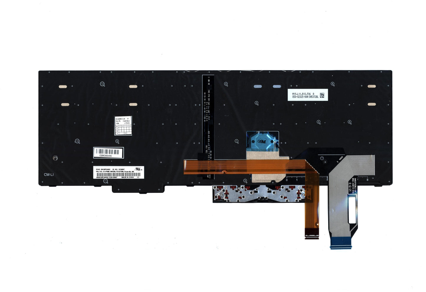Tastiera per laptop lenovo azerty be, retroilluminato