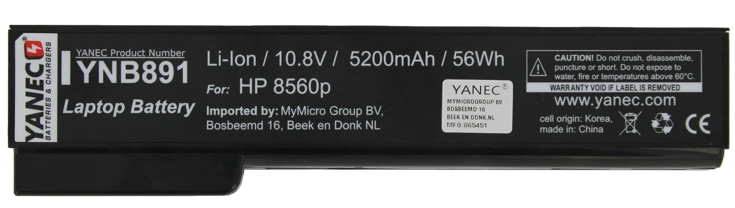 Batería de laptop yanec 5200mAh