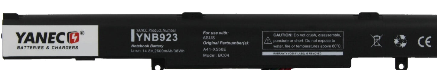 Batteria per laptop Yanec 2600 mAh