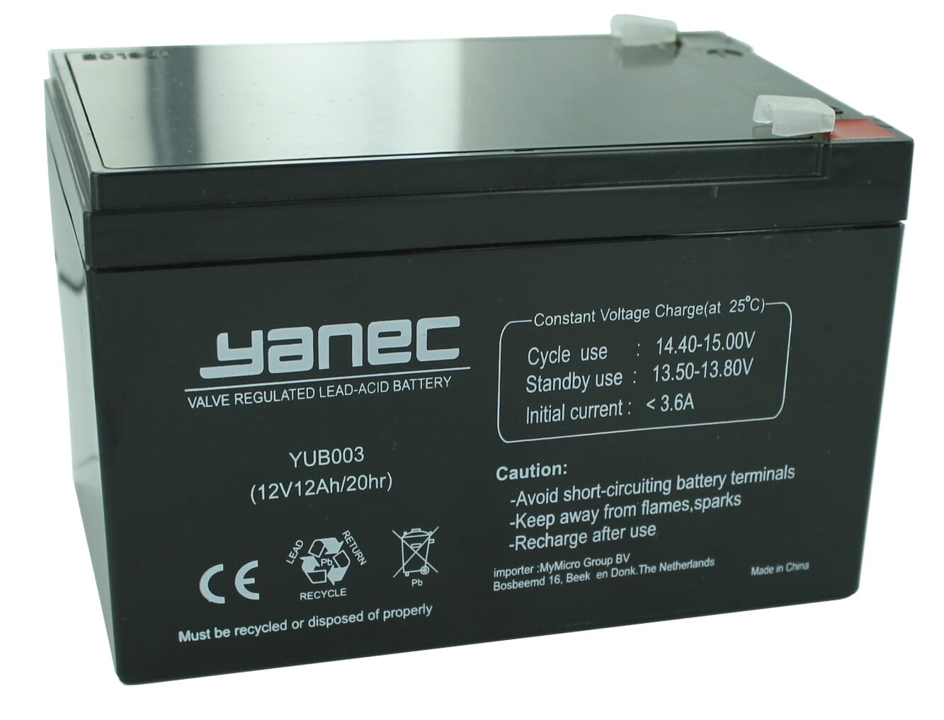 Conjunto de reemplazo de batería Yanec UPS RBC4 (Cables de excl.)