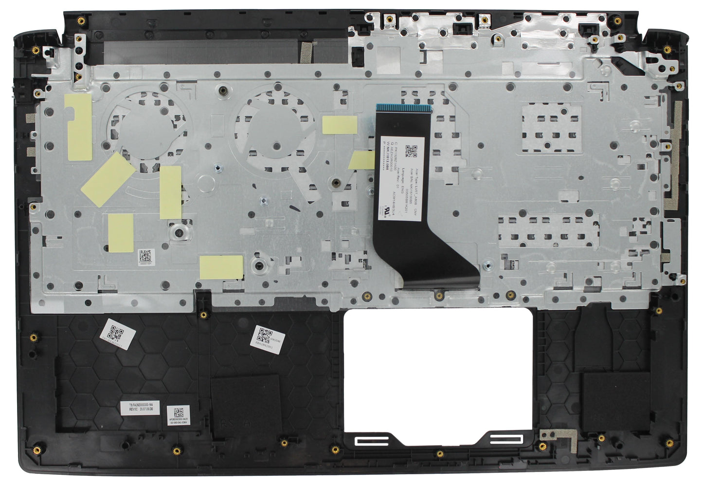 Teclado portátil Acer Qwerty US + Top Cover Negro