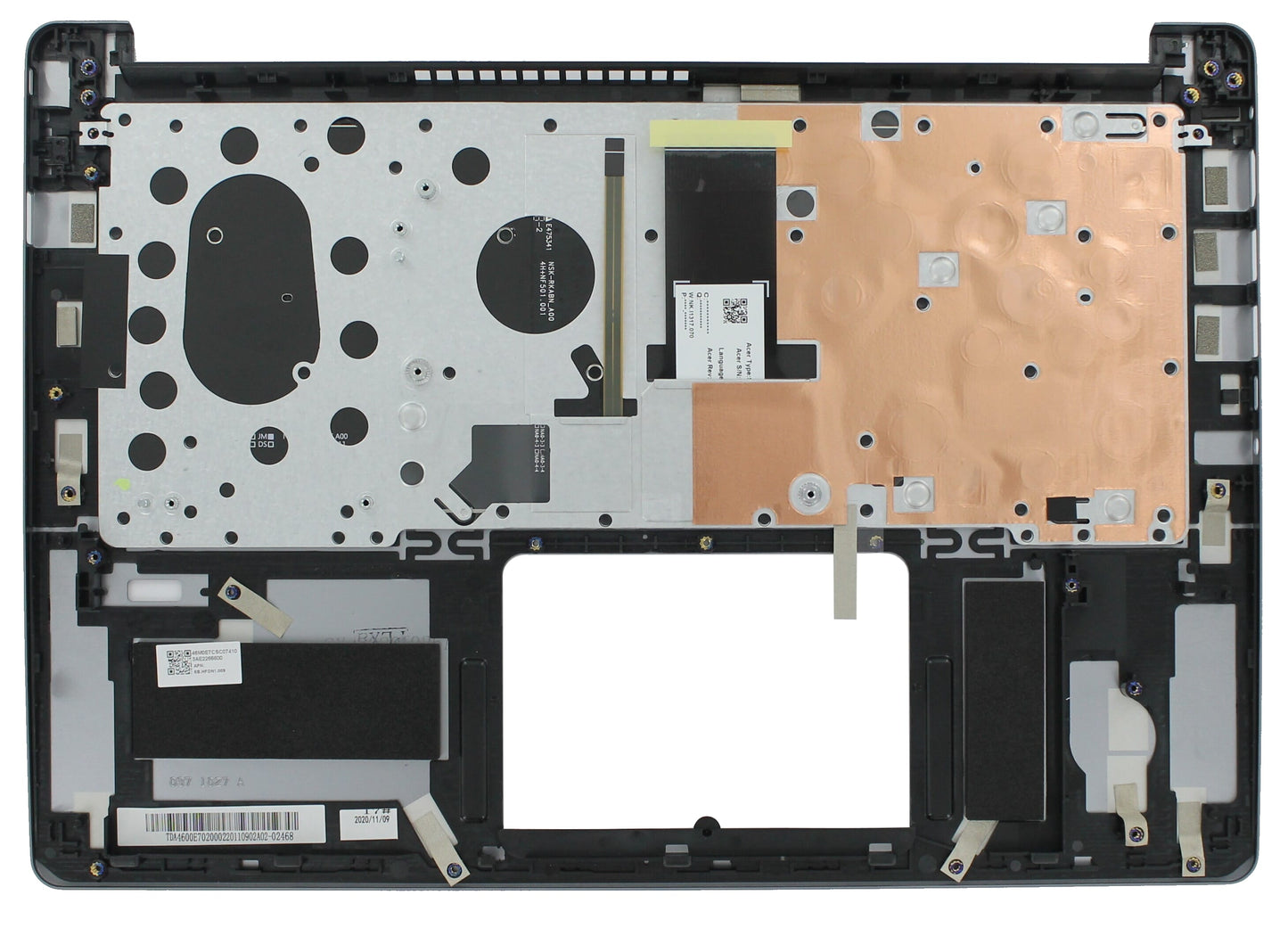 Tastiera per laptop Acer Qwerty US + Copertura superiore Silver