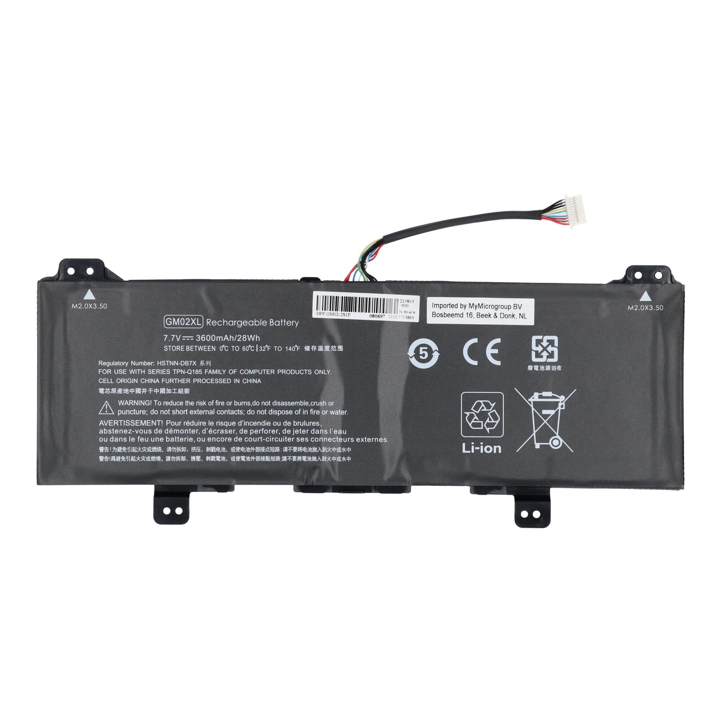 Batería de laptop de reemplazo 3600 mAh