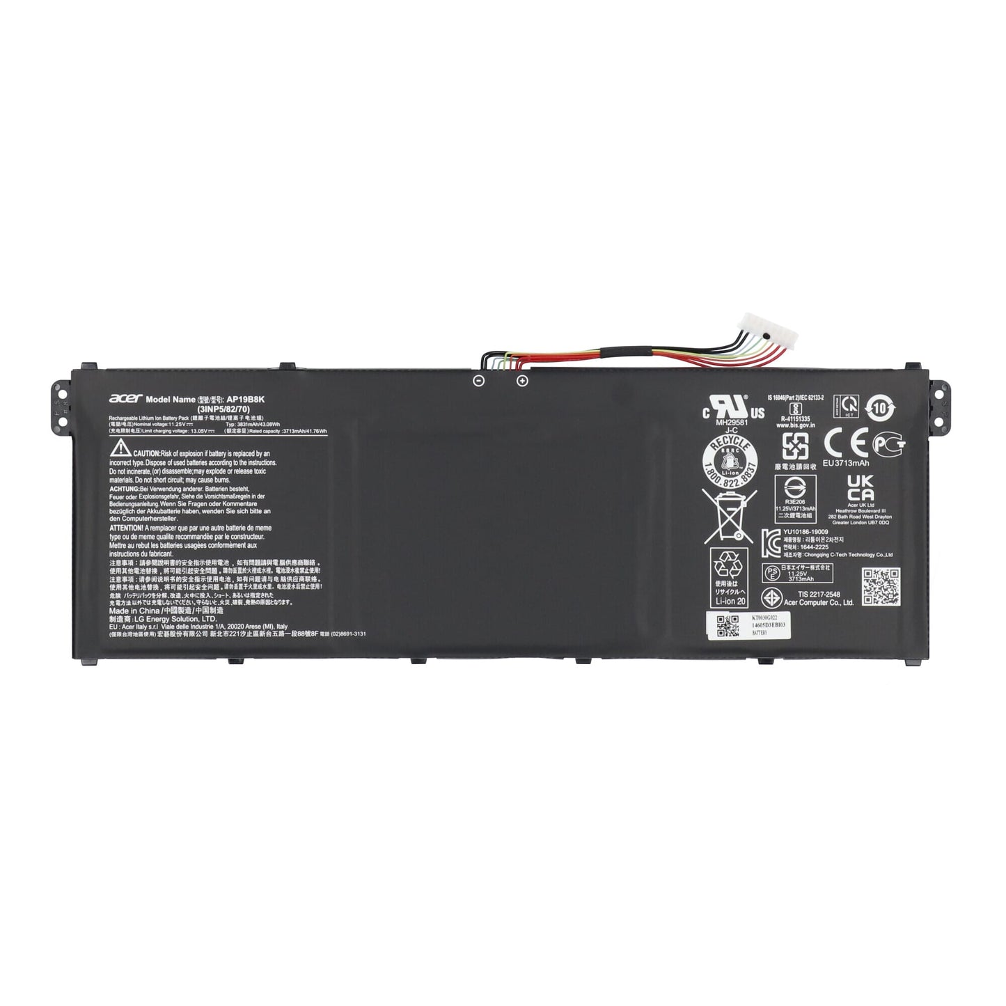 Batteria per laptop Acer 11.25V 3831Mah