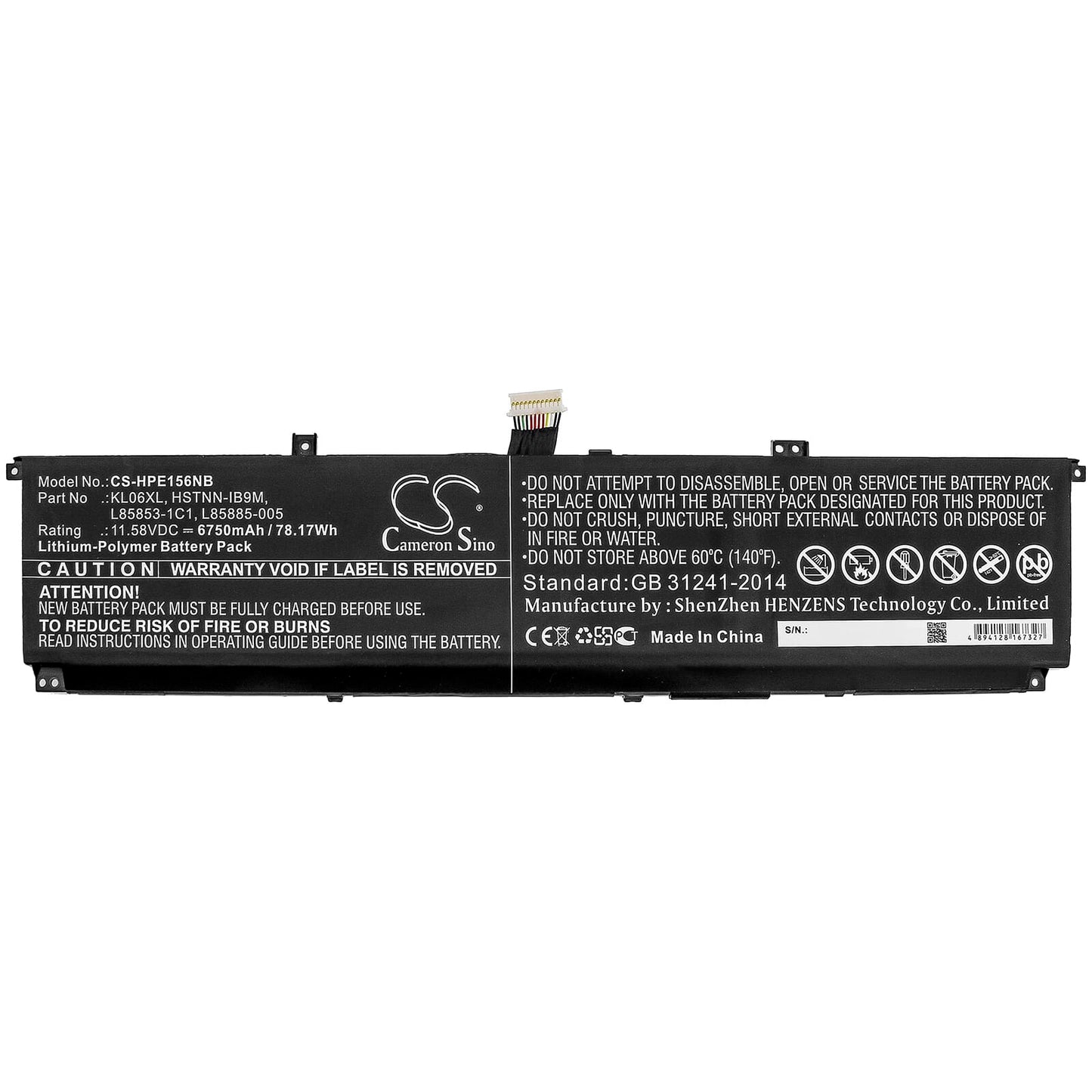 Batteria per laptop 6750 mAh
