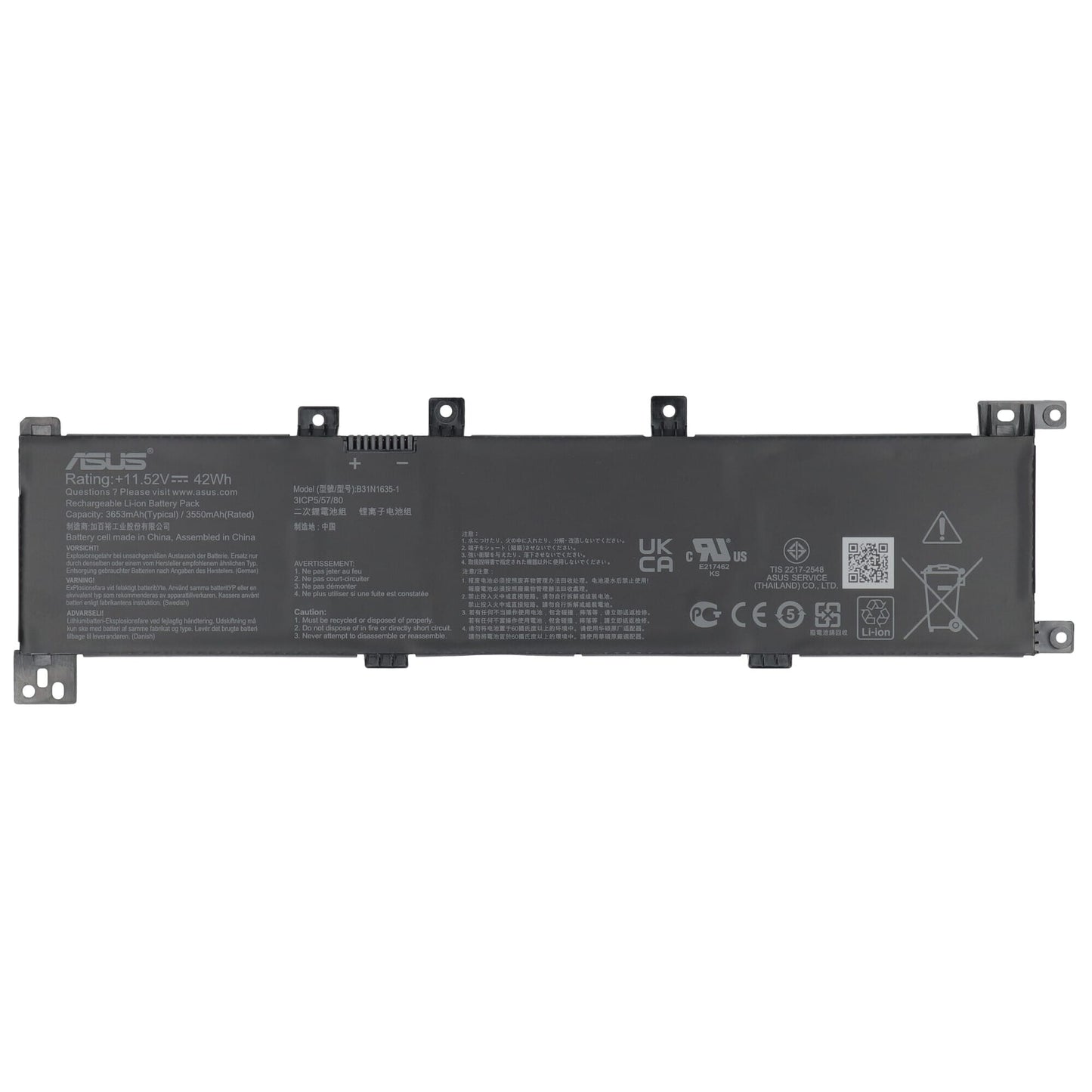 Batteria per laptop Asus 3650MAH