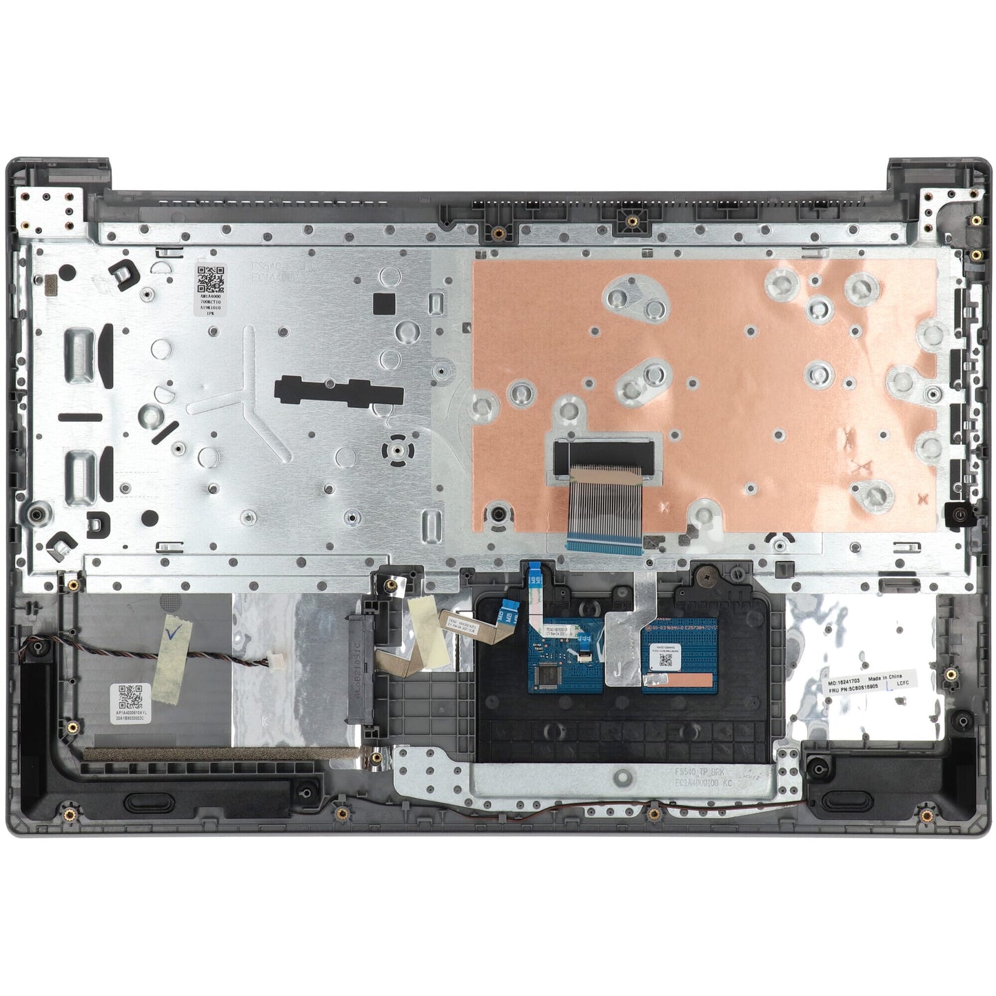 Tastiera Lenovo Laptop Qwerty US + Copertura superiore Silver