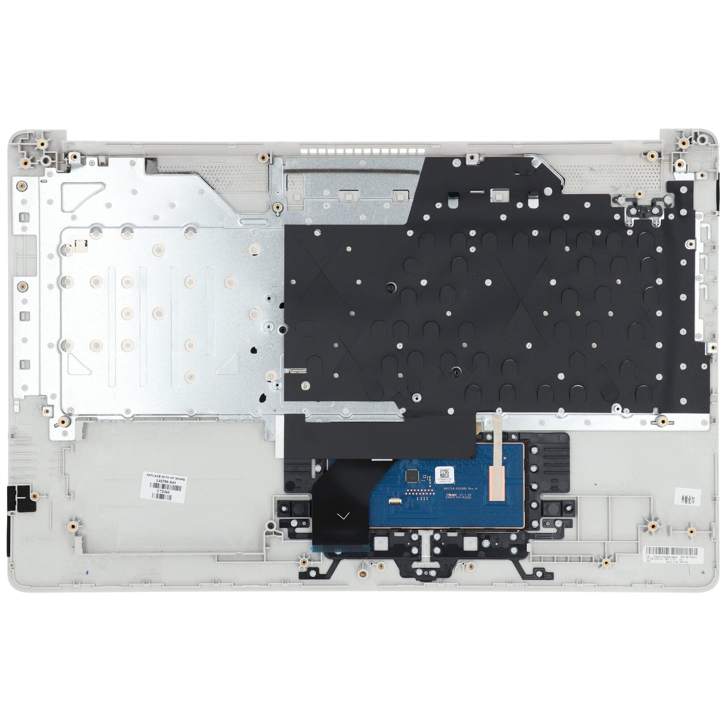 HP Keyboard Azerty Be + Top Cover - Silver