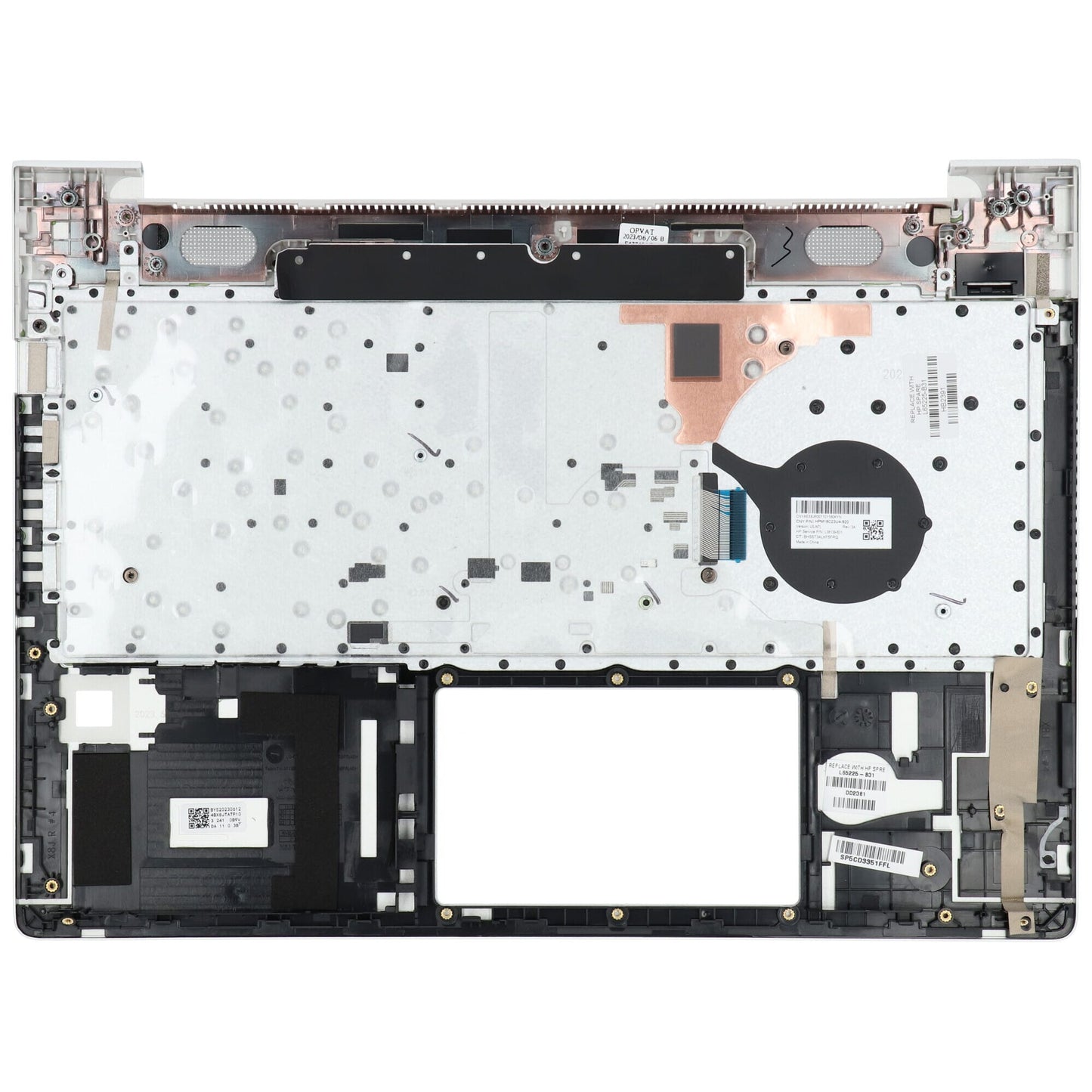 Tastiera per laptop HP Qwerty US + Copertura superiore Silver