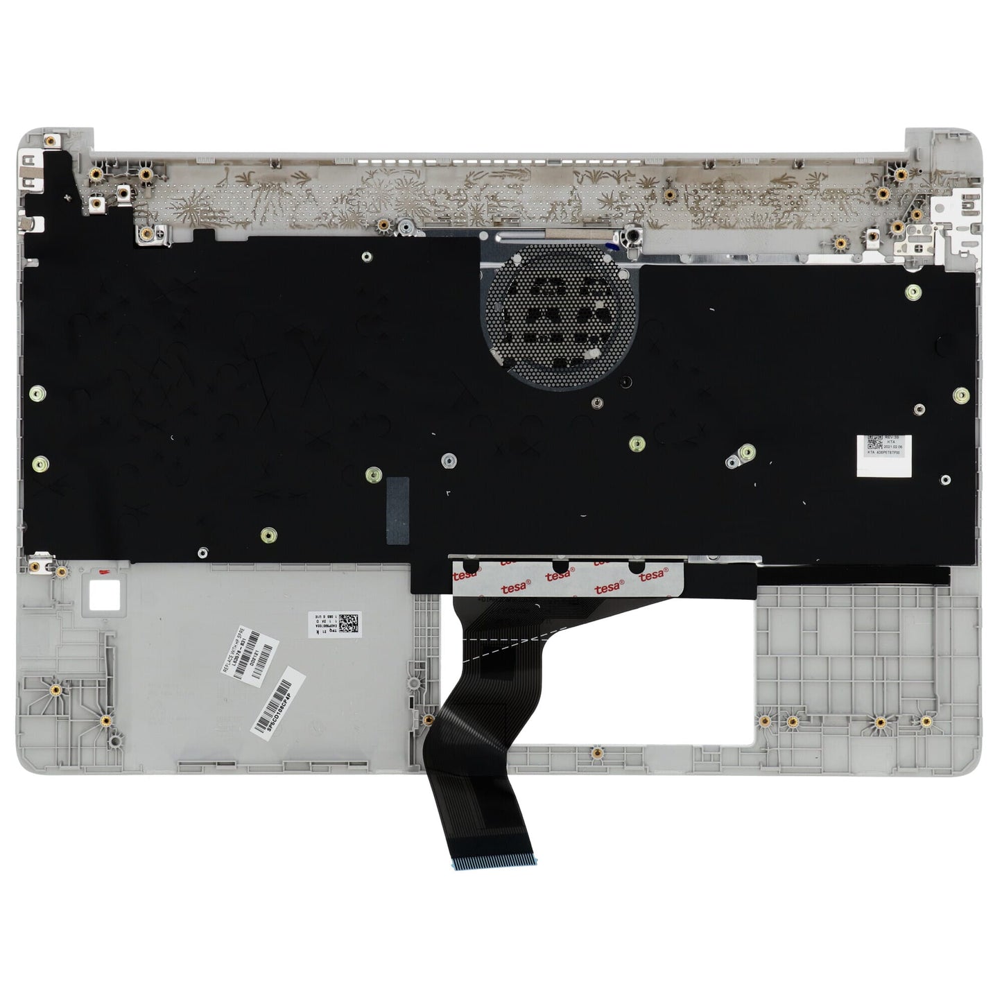 Tastiera per laptop HP Qwerty US + Copertura superiore Silver