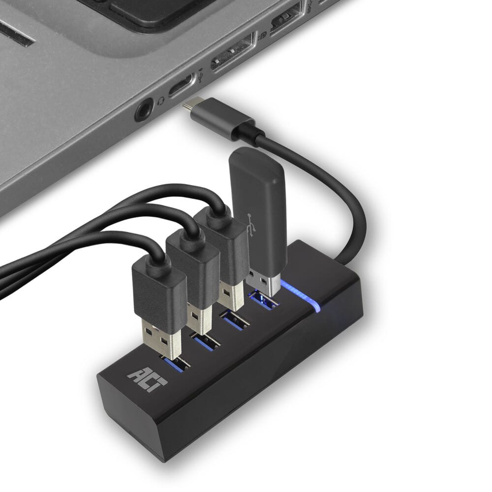 ACT Conectividad USB-C HUB 3.2 con 4 puertos USB-A