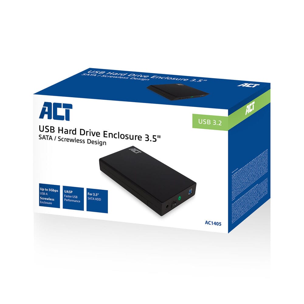 ACT de 3.5 pulgadas Varicilla de disco duro SATA USB 3.2 Gen1
