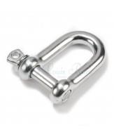 Grillo a D 16x16x32 in acciaio inox
