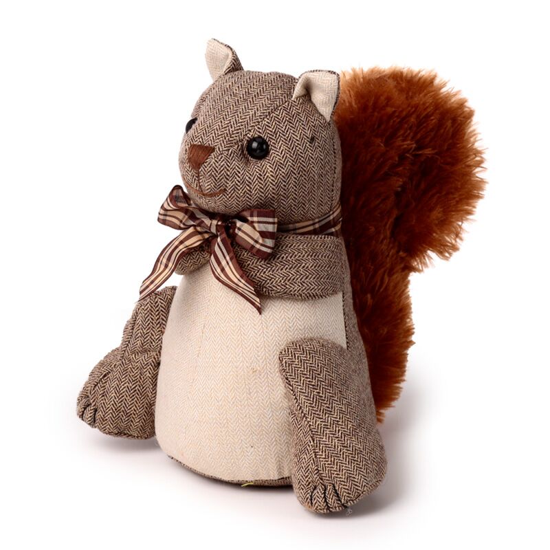 Squirrel con tappo per porte per peluche con arco a farfalla