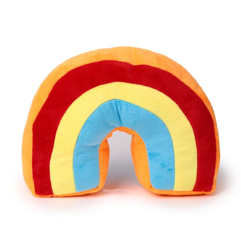 Tope de puerta de felpa arcoiris