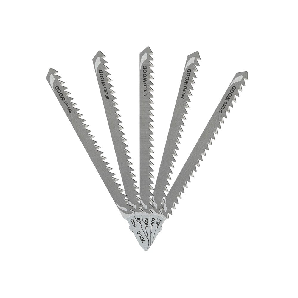 Accesorios Dewalt hoja de sierra de calar hcs para aserrado estándar en madera <85 mm, 132 x 105 x 4 mm, (t301dl) - dt2051-qz