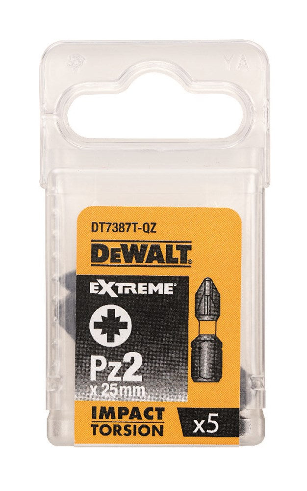 Imp accessori dewalt act torsione 25mm pz2 - dt7387t-qz