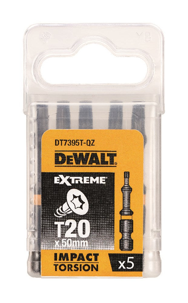 Accessori dewalt act torsione 50mm torx t20 - dt7395t-qz