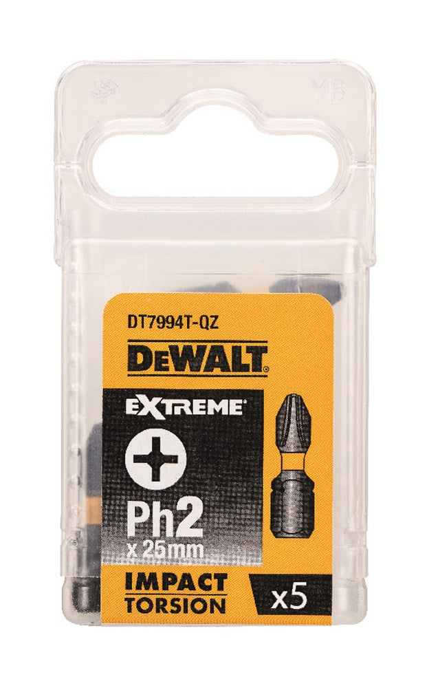 Accesorios diablillo dewalt act torsión 25mm ph2 - dt7994t-qz