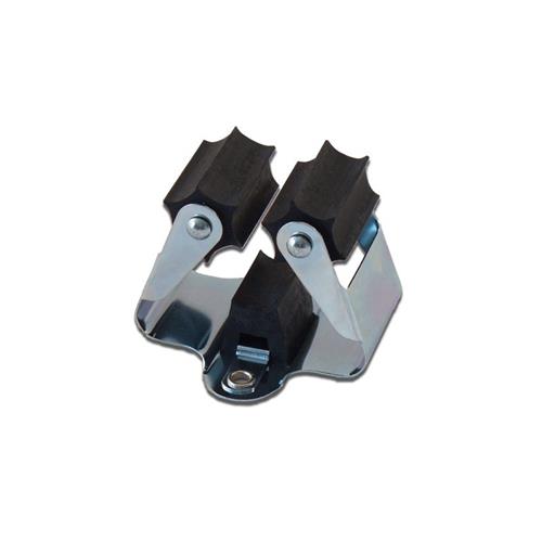 Morsetto maniglia prax rotolo nero ø25 per maniglie da 20 a 30 mm