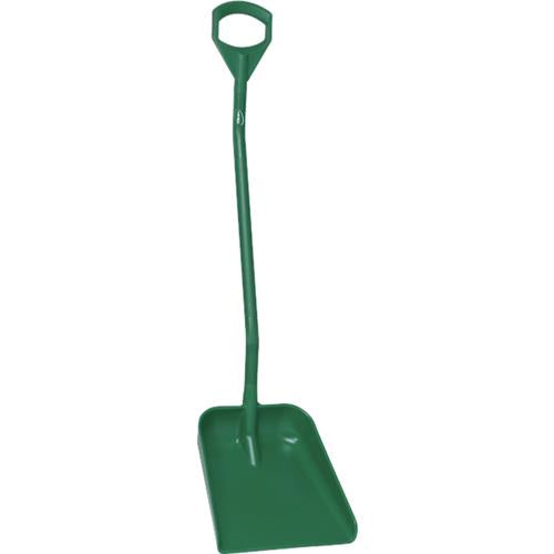 Pala higiénica Vikan verde con mango extralargo 130 cm y hoja grande 38x34