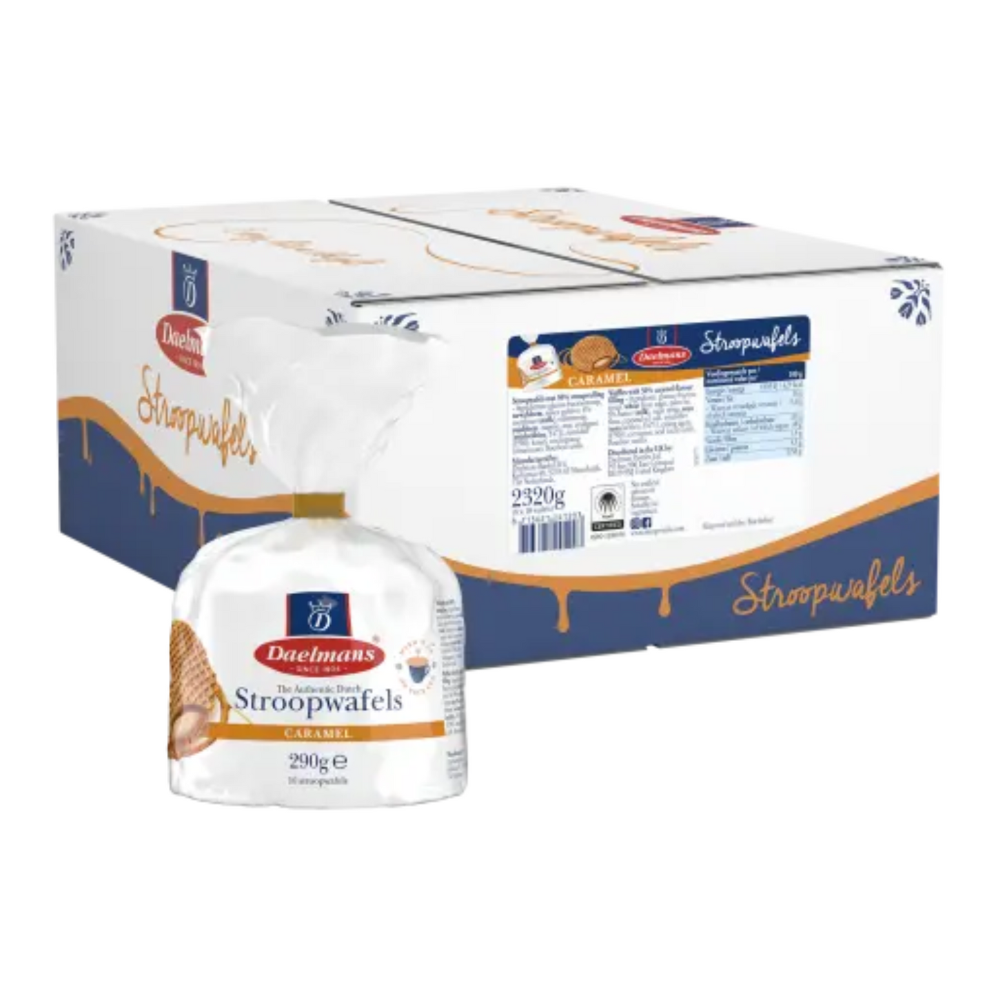 Bolsa de mechones de caramelo stroopwafels Daelmans (8x 290gr)
