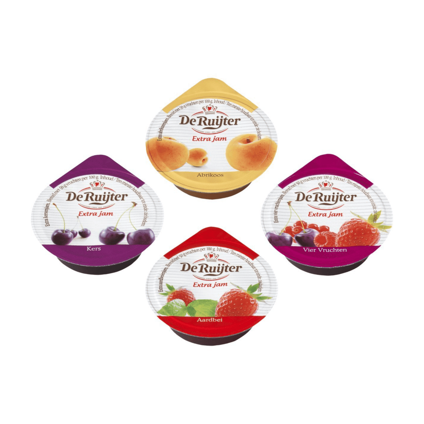 Surtido de mermeladas de ruijter 50% (200x 15gr)