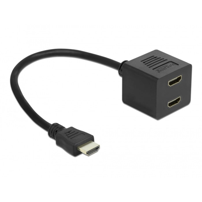 Splitter HDMI ad alta velocità Delock con Ethernet 1x Maschio a