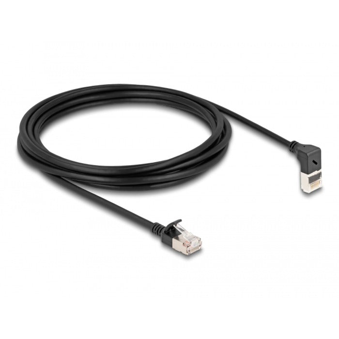 Delock RJ45 Network Cable Cat.6A S FTP Slim 90 ° verso l'alto A