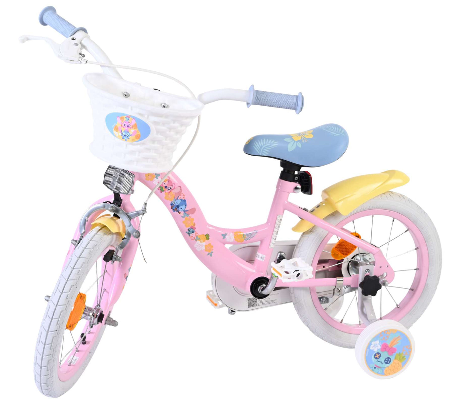 Bicicleta infantil Stich Disney Stitch - niñas - 14 pulgadas - rosa
