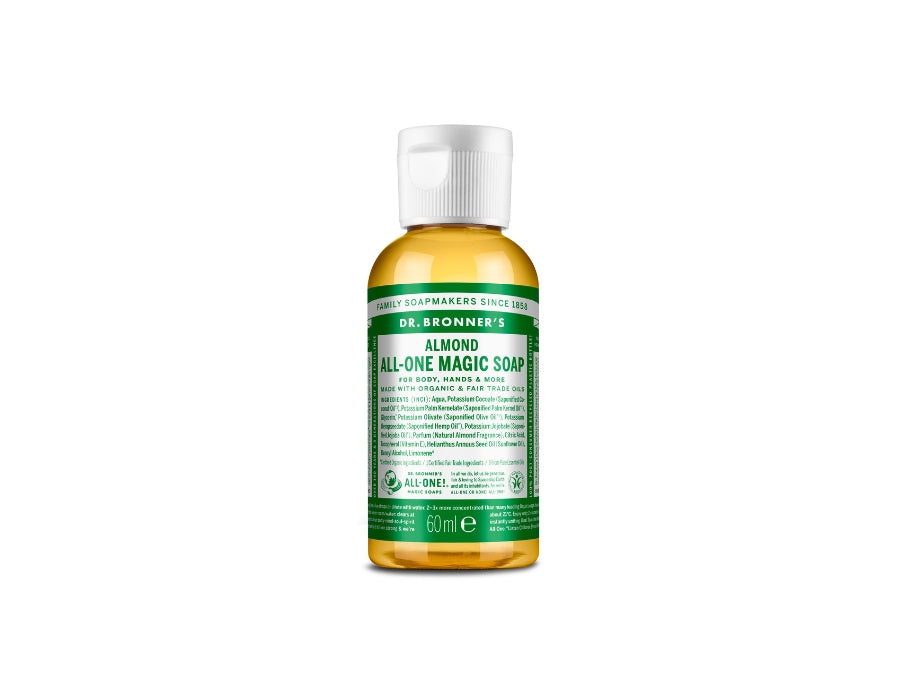 Dottore Bronner's Liquid Soap Pure Castile Almond 60 ml