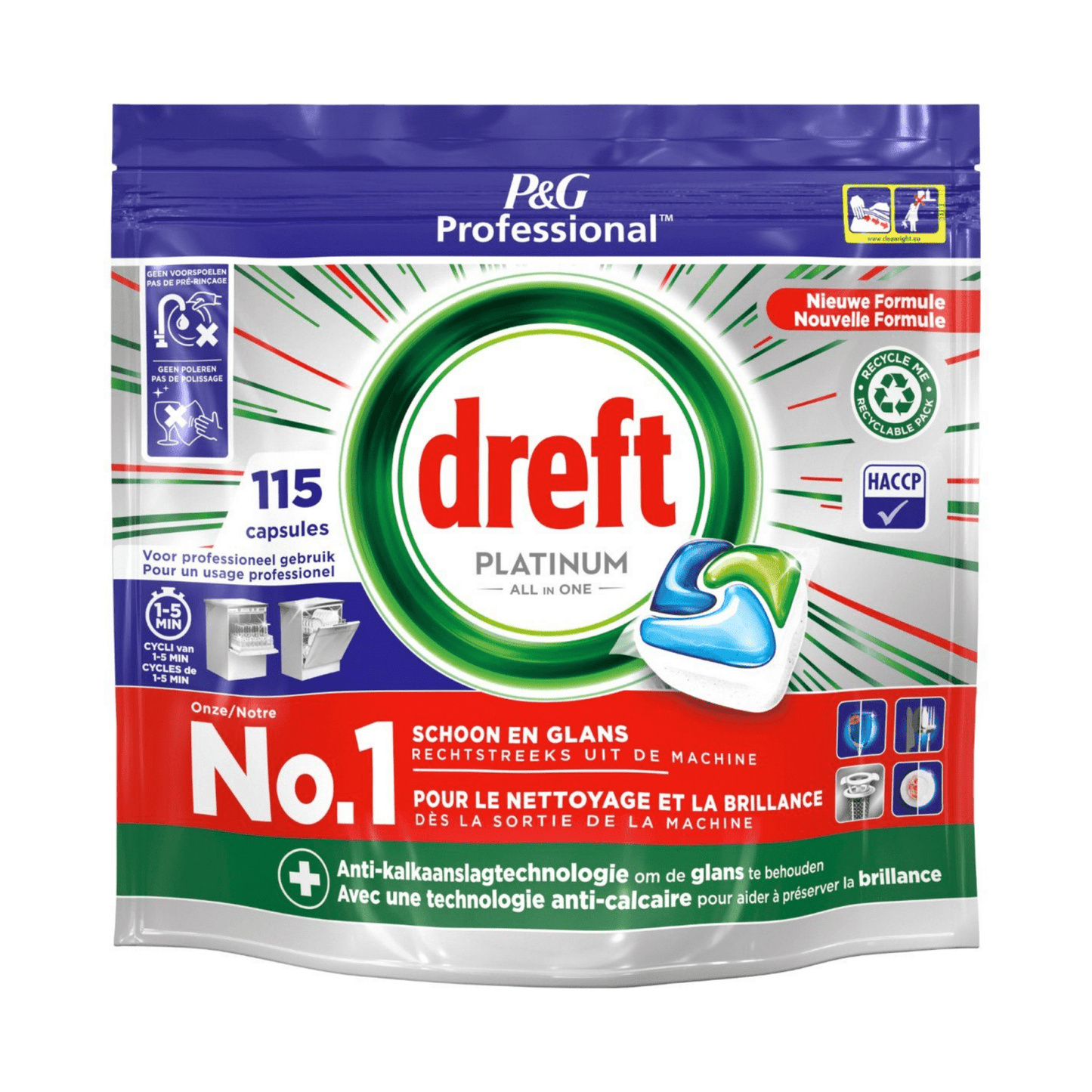 Lavastoviglie Dreft Platinum Regular All-In One (75 Pastiglie)