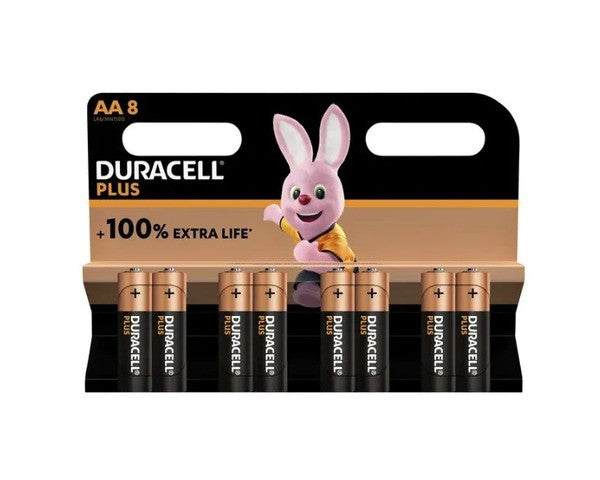 Duracell plus 100% aa confezione da 8 lr6 mn1500 (24 pezzi)