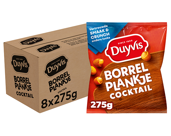 Cóctel de frutos secos snack Duyvis (8x 275gr)