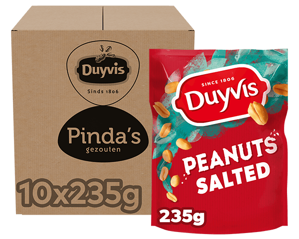 Duyvis cacahuetes salados stand-up bolsa (10x 235gr)