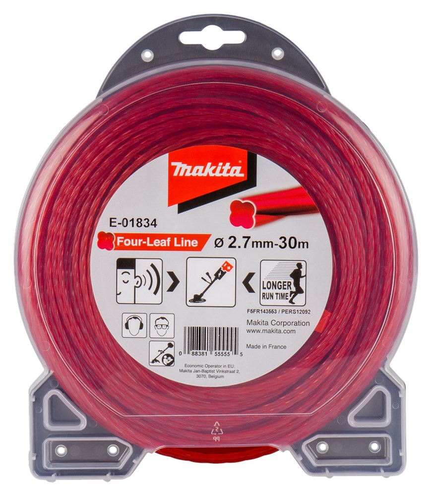 Accesorios Makita hilo de corte 2,7x30m rojo - e-01834