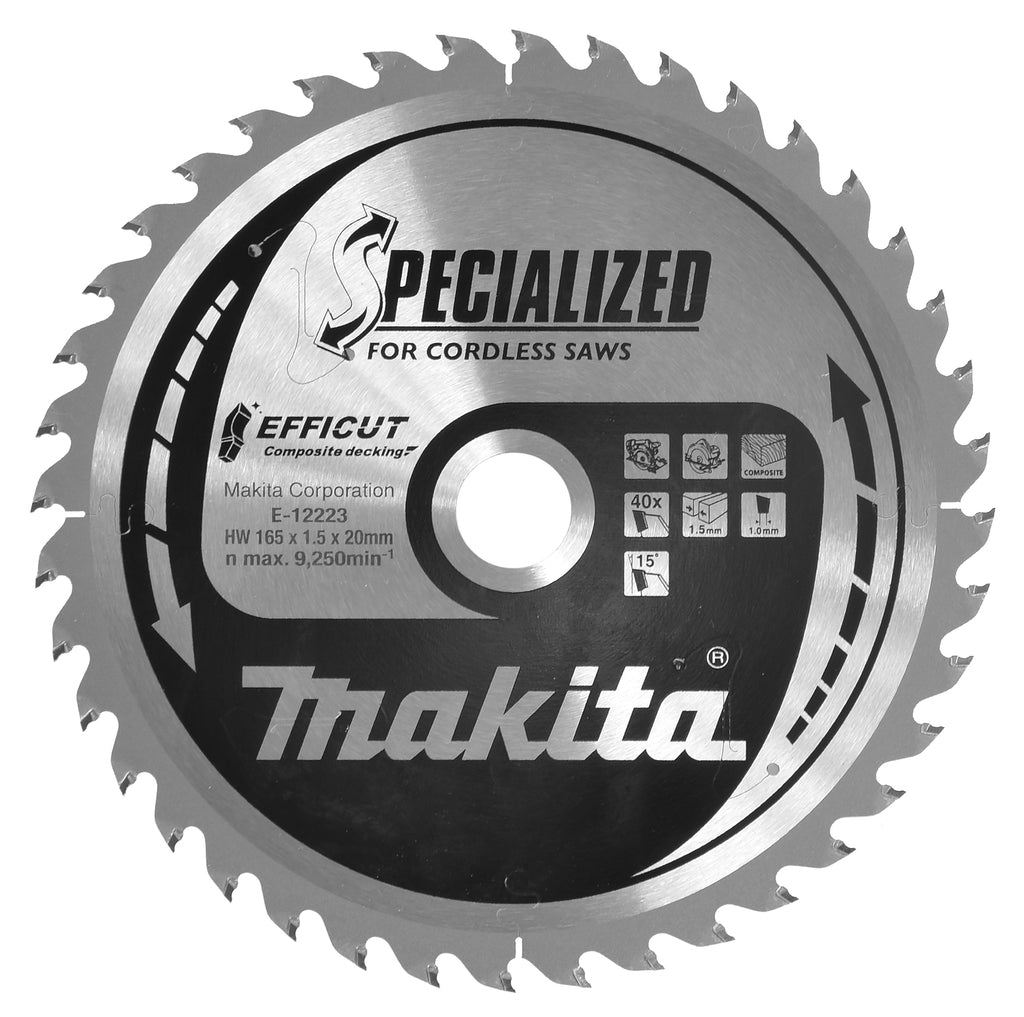 Accessori Makita lama sega circolare wpc effi compo 165x20x40t - e-12223