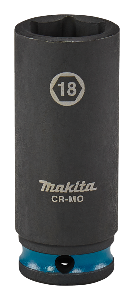Bussola a impatto Imp Makita act nera, lunga 3 8 18 mm - e-16352