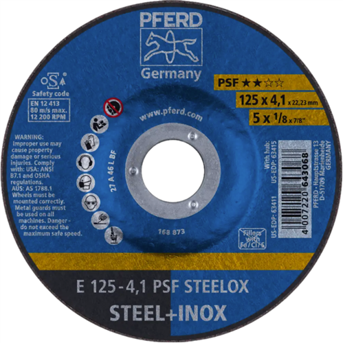 Tubo Pferd abs acciaio inox a24 125-4 | 10 pezzi