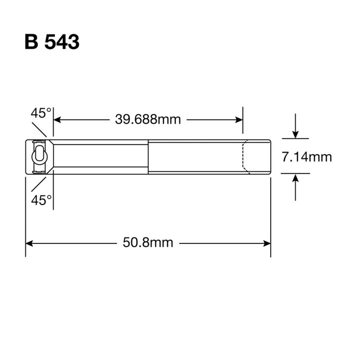 Rodamientos enduro b 543 2rs a c - abec 3 (contacto angular) - 1 9 16''x2''x9 32''