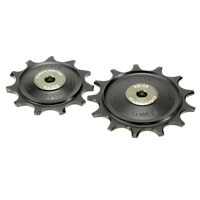 Set ruote jockey con cuscinetti enduro xd-15 - shimano grx - 11 velocità 1x - nero
