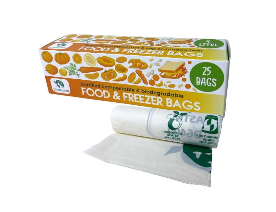 Sacchetti freezer compostabili Eco green living 4 litri - 25 pezzi