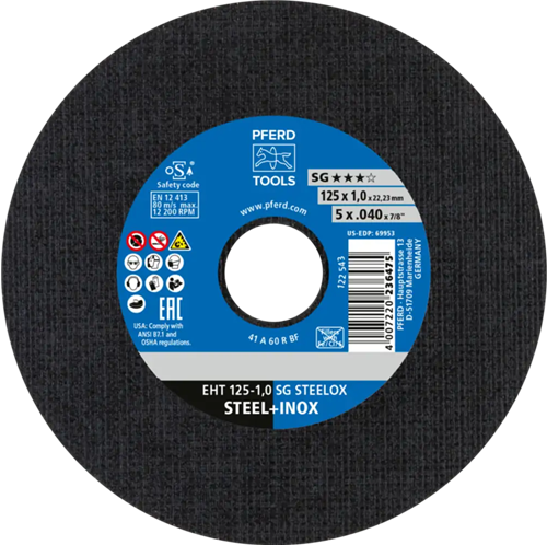 Pferd dss inox a46 115-1.6 | 25 pz