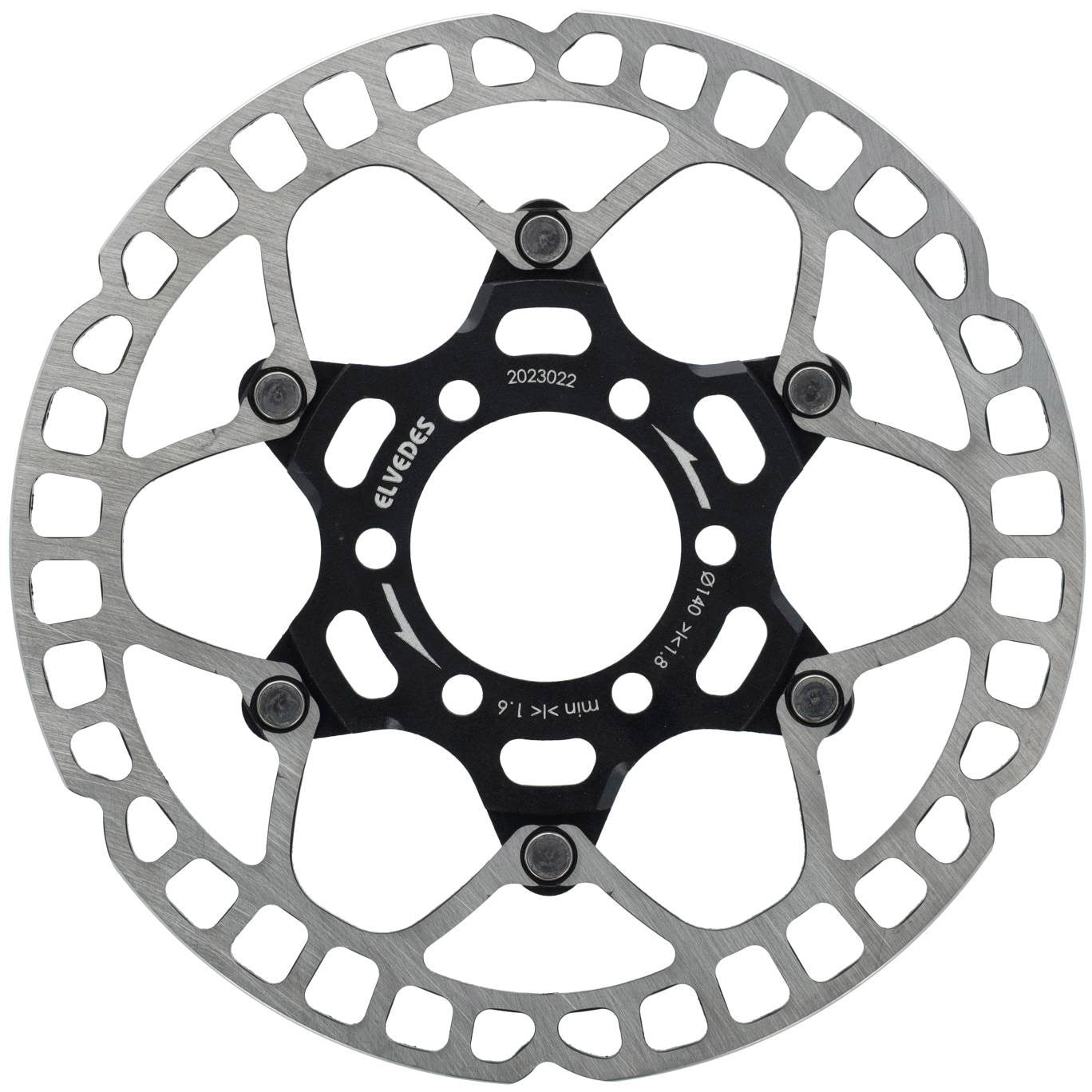 Elvedes Brake Disco Ligero de 6 hoyos Ø140 mm 1.8 mm