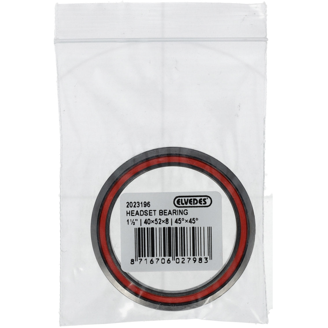 Cabezal de la cabeza Elvedes más bajo 1-1 2 Ø40 × × Ø52 × 8 45 ° × 45 °