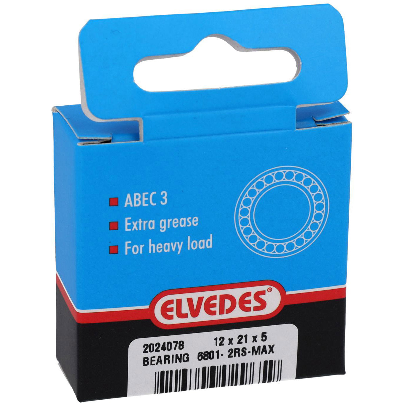 Elvedes cuscinetto 6801 max - 12 × 21 × 5