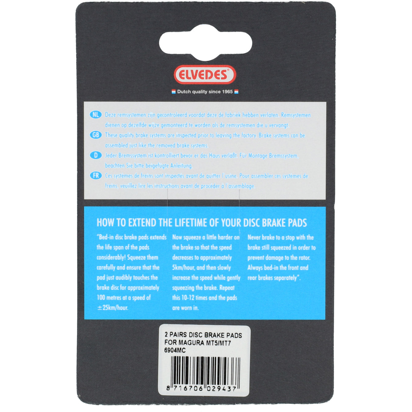 Blocchi freno a disco Elvedes 6904mc (2PR)