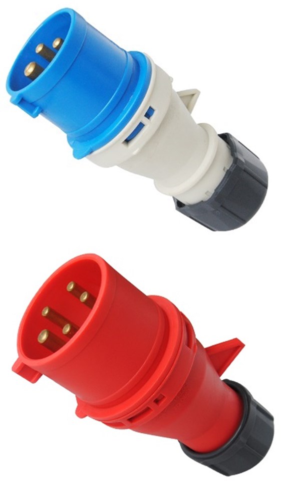 Qwattpro enchufe cee abs ip44 400v 32a 3p+a 6h rojo - 2040022 - 2040022